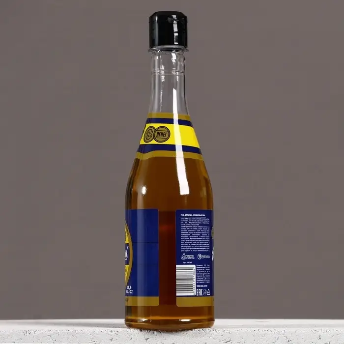 Гель для душа пиво &laquo;Настоящий&raquo;, 500 мл, аромат можжевельника и чёрного кедра, Чистое счастье