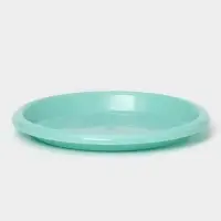 Горшок для цветов с поддоном Доляна &laquo;Эрика&raquo;, 0,7 л, цвет бирюзовый