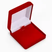 Футляр под набор украшений &laquo;Классика&raquo;, бархатный, 9&times;9 см, красный