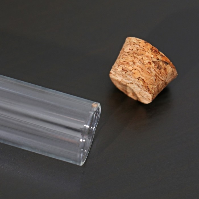 Колба стеклянная для заваривания с пробкой из бамбука «Алхимия», 2×12 см, набор, 12 шт Колба стеклянная для заваривания с пробкой из бамбука «Алхимия», 2×12 см, набор, 12 шт