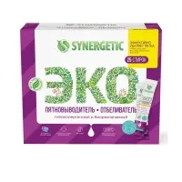 Отбеливатель-пятновыводитель SYNERGETIC, с активным кислородом, гипоаллергенный, биоразлагаемый, 25 стирок