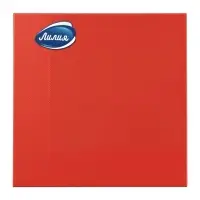 Салфетки бумажные, Лилия 33х33 "Красный" 2сл 20л