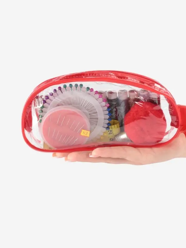 Швейный набор, 65 предметов, в сумочке ПВХ, МИКС