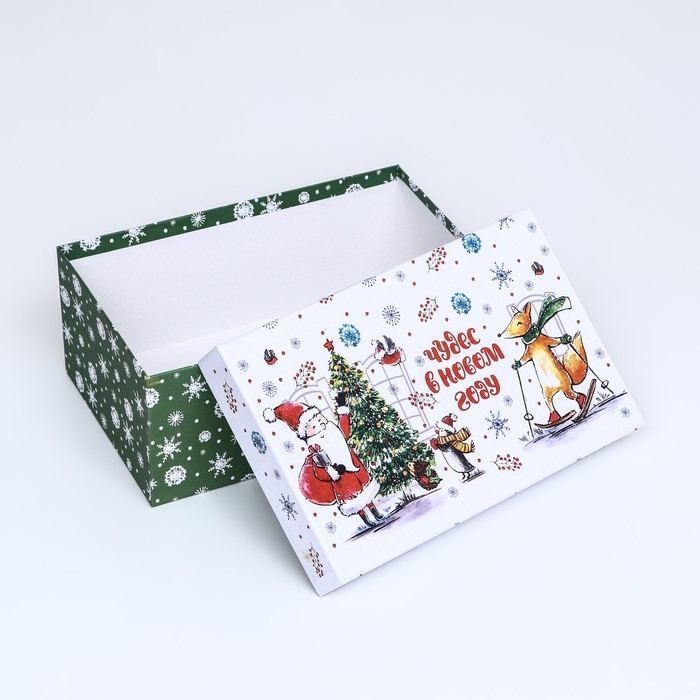 Коробка прямоугольная "Снежная пора" ,27 × 17 × 11 см