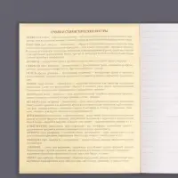 Предметная тетрадь по литературе Calligrata &laquo;Мрамор светлый&raquo;, 48 листов, в линейку, со справочным материалом, обложка из мелованного картона