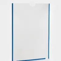 Карман плоский А4, 22.3&times;0.2&times;31 см, с двухсторонним скотчем для крепления ПЭТ 0.7 мм В ЗАЩИТНОЙ ПЛЁНКЕ