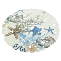 Коврик в раковину противоскользящий тм VETTA Яркий, d28см, ПВХ