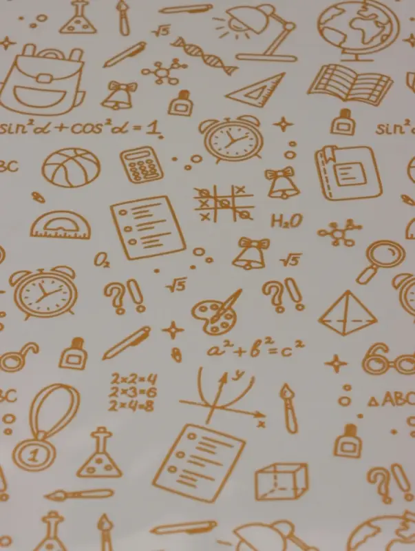 Пленка для цветов &laquo;Школьная пора&raquo; прозрачная, золотая, 0.7&times;8.2 м, 40 мкм