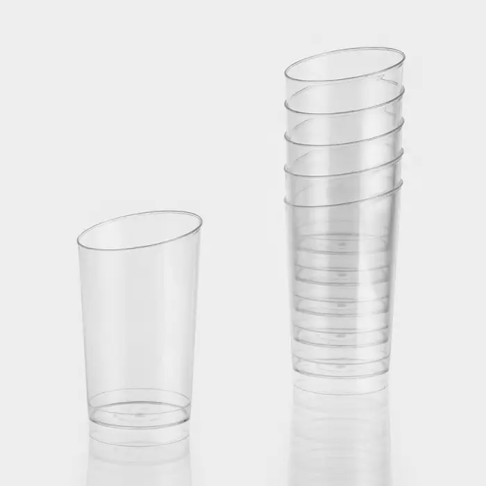 Стакан пластиковый одноразовый «Конический экстра», 150 мл, прозрачный