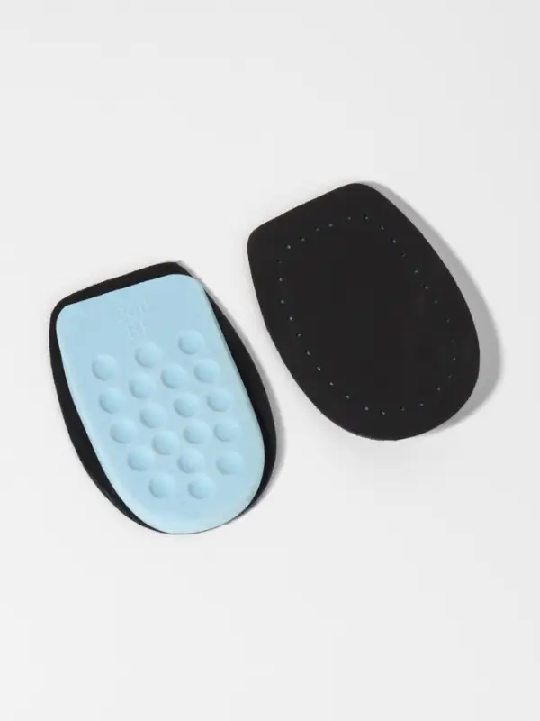 Подпяточники для обуви, кожаные, 10&times;7 см, пара, чёрные