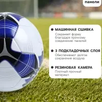 Футбольный мяч MINSA, машинная сшивка, 32 панели, р. 5, PU