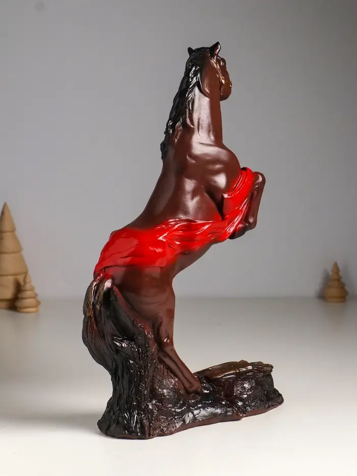 Фигура "Победоносный конь" 34х22х9 см, коричневый Фигура "Победоносный конь" 34х22х9 см, коричневый