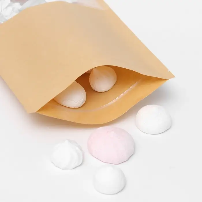 Пакет Zip - lock Крафт с прямоугольным окном 18×30 см Пакет Zip - lock Крафт с прямоугольным окном 18×30 см