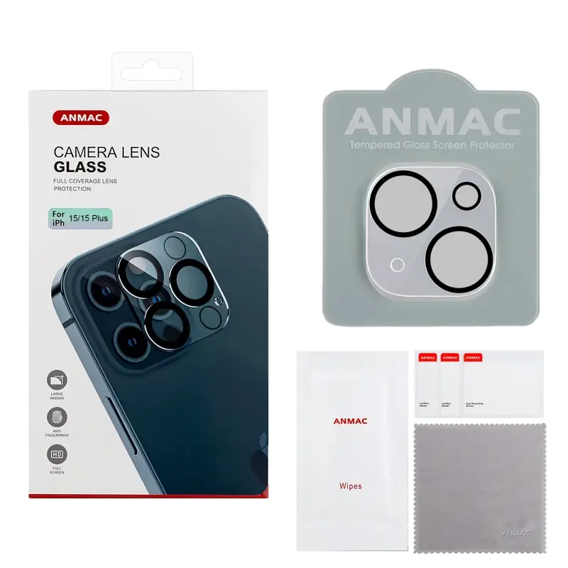 Защитное стекло для камеры iPh 15/15 Plus ANMAC Арт.1137472 Защитное стекло для камеры iPh 15/15 Plus ANMAC Арт.1137472