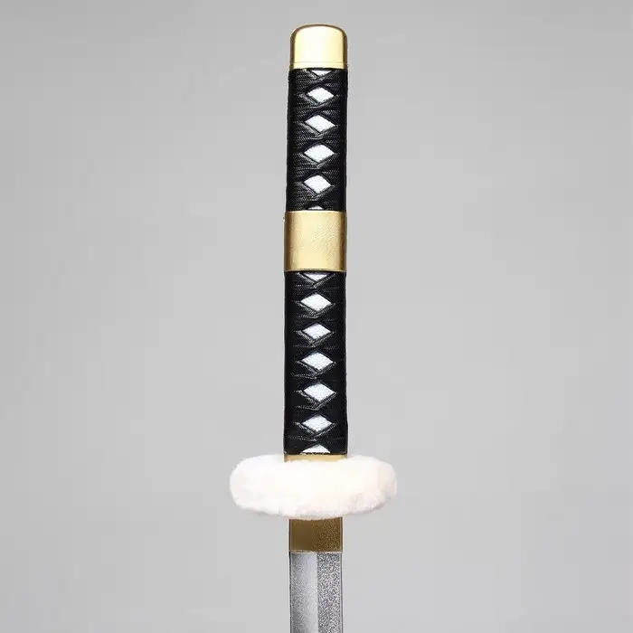 Макет оружия &laquo;Сувенирная катана Ло&raquo;, 102 см, чёрная с белыми крестами, пенополистирол