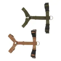 Шлейка для животных тм VETTA, нейлон, хаки/беж, обхват шеи 30-40см, обхват груди 35-43см, размер S