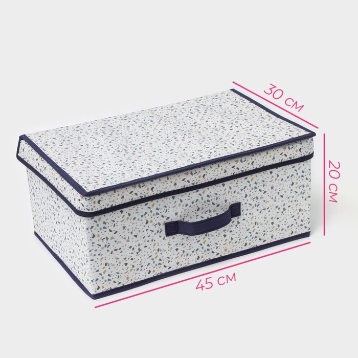 Короб для хранения Доляна «Мармелад», 45×30×20 см, цвет белый Короб для хранения Доляна «Мармелад», 45×30×20 см, цвет белый