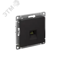 ATLASDESIGN РОЗЕТКА компьютерная RJ45, кат. 6A, механизм, КАРБОН