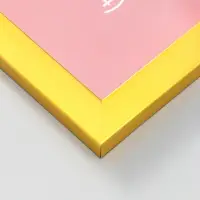 Фоторамка для фото 21х29,7 см (А4) "Oframe", пластик, золото, (пластик экран)