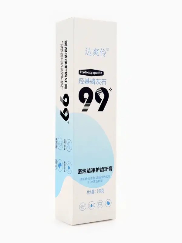 Зубная паста с кальцием и гидроксиапатитом, против желтизны и кариеса, 100 г