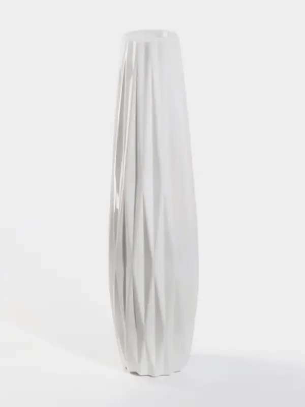Ваза напольная &laquo;Логанс&raquo;, 58&times;9 см, пластик, белая