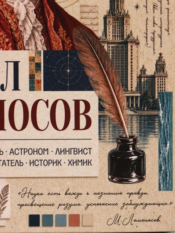 Пакет подарочный &laquo;Ломоносов&raquo;, 23&times;27&times;11.5 см