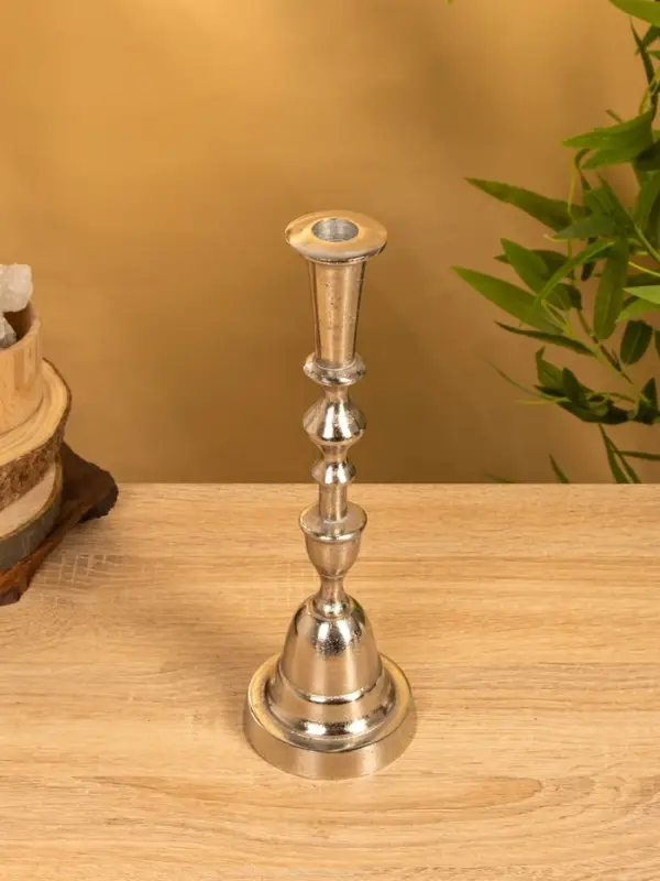 Подсвечник  Подсвечник "Юла" 9,5х9,5х32 см, алюминий