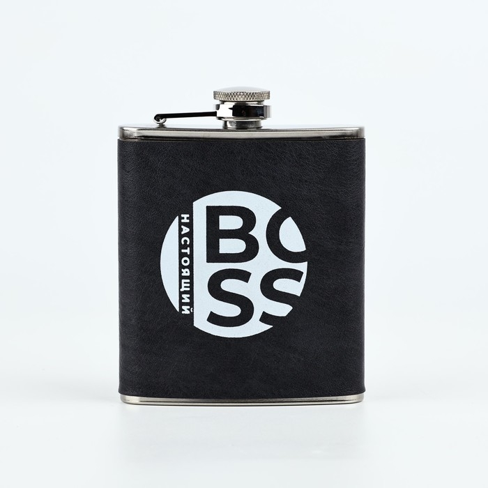 Фляжка Фляжка "Настоящий BOSS", 210 мл