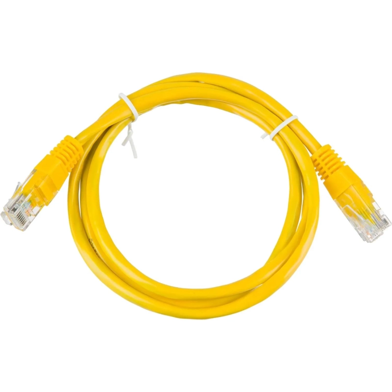 Патч-корд BigTech OPCC020 UTP CCA кат.5e/1м/литой/многожильный (желтый)