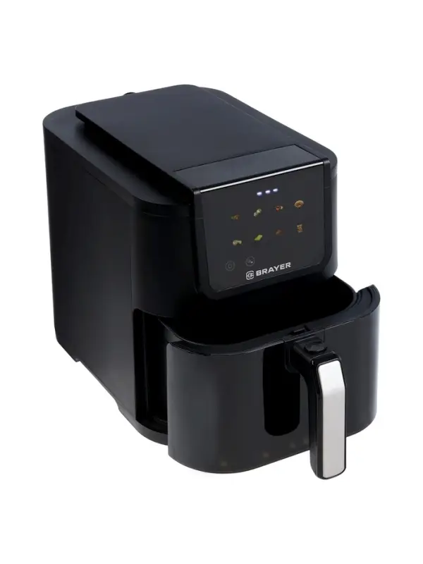 Аэрогриль BRAYER 2041BR,1500Вт, 5л, 8 программ, 200&deg;С, LСD-дисплей,таймер,решетка