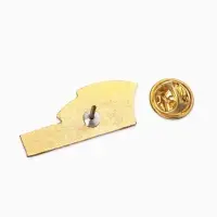 Значок "Россия", цветной в золоте