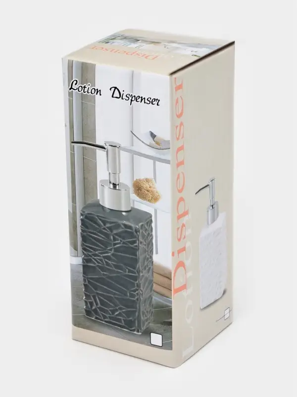 Дозатор для жидкого мыла "Хрусталь", цвет белый