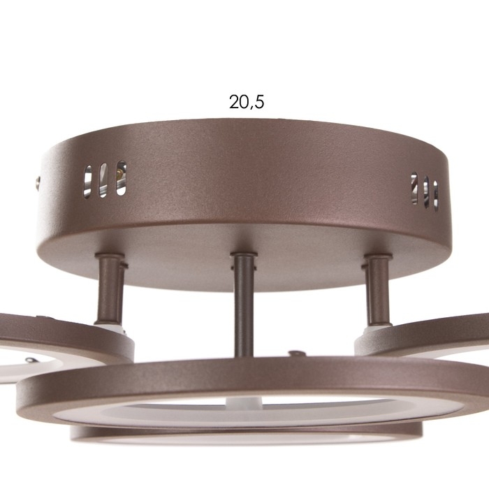 Люстра Люстра "Кольца" LED 80Вт Коричневый 2700-6400к 60х45х14