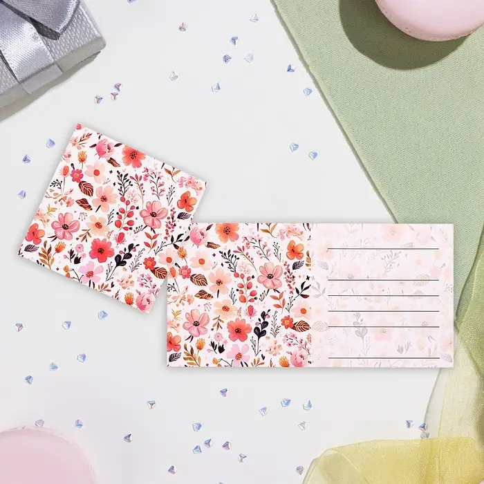 Мини-открытка  Мини-открытка "Цветочная" 7,5х7,5 см