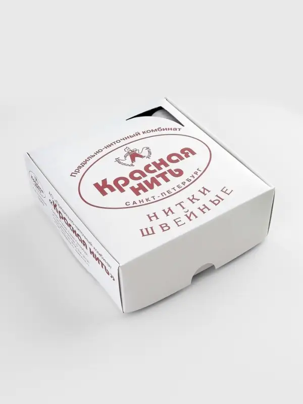 Нитки 40ЛШ, 200 м, белые №001