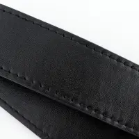 Ручка для сумки, с карабинами, 35&plusmn;1 см &times; 3.5 см, цвет чёрный, серебряный