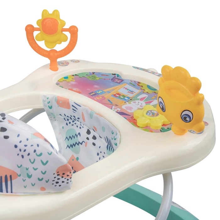 Ходунки  Ходунки "Солнышко С" 7 силик. колес, муз. (упак.7 шт.) (Indigo), бирюзовый