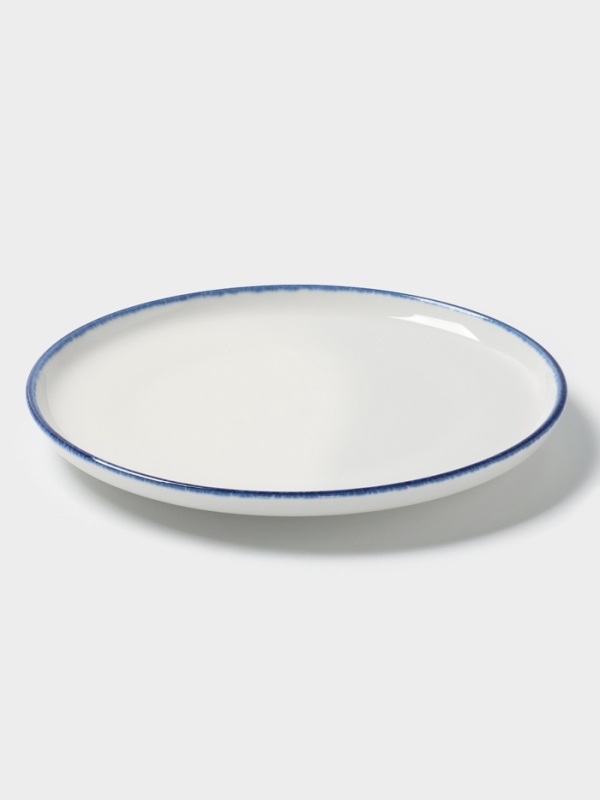 Тарелка обеденная Тарелка обеденная "Blue Lagoon" Magistro 26см 25,8х2,8, цвет белый, синий