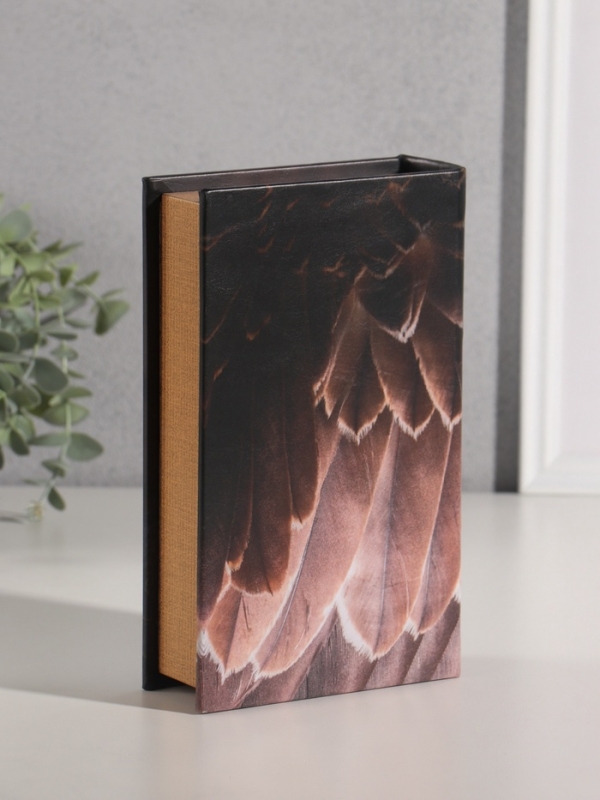 Сейф-книга дерево кожзам  Сейф-книга дерево кожзам "Птицы. Орёл" 21х13х5 см