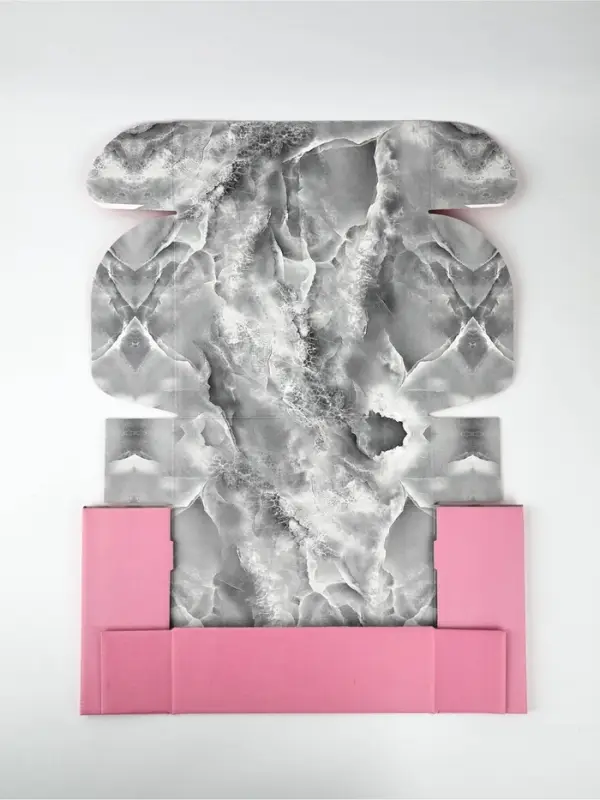 Коробка подарочная двухсторонняя складная, упаковка, &laquo;Мрамор&raquo;, 27&times;21&times;9 см