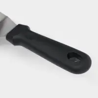 Лопатка перфорированная Доляна, 37&times;7.2 см, нержавеющая сталь, чёрная