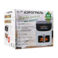 Аэрогриль ELTRONIC 777-01, 9л, 2200 Вт, 10 программ, 80-200&deg;C, таймер до 60 мин, черный