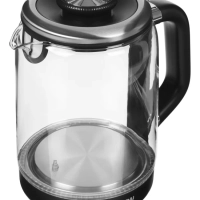 Чайник HYK-G5506 черный-серебристый, 1.7л, мощность 2200Вт