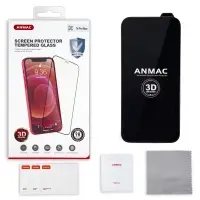 Защитное стекло IPh 14 Pro Max (6.7) 3D ANMAC черное усиленное  Арт.1137415