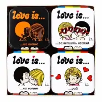 Освежающие конфеты Love is, в форме сердца, со вкусом морской соли и маракуйи, 20 г