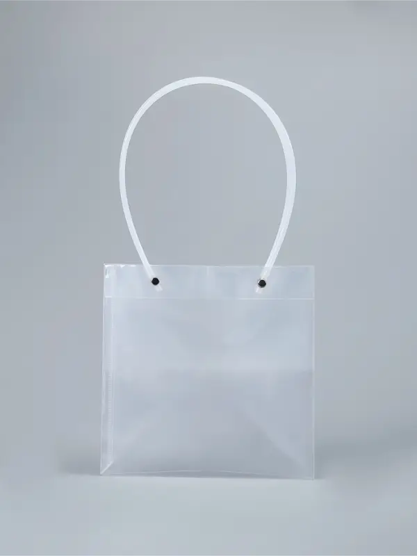 Пакет подарочный с квадратным дном, прозрачный, 20&times;20&times;20 см