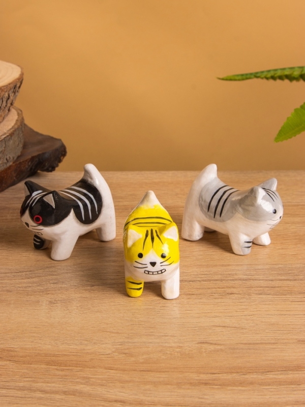 Сувенир «Котёнок», 3×6×5 см, дерево, МИКС Сувенир «Котёнок», 3×6×5 см, дерево, МИКС