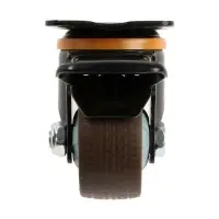 Колесо мебельное CAPPIO, d=62 мм, на площадке, со стопором, поворотное, покрытие TPR