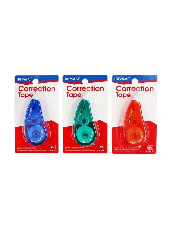 Корректор - лента, 6 м &times; 5 мм, INYAN, на блистере, МИКС