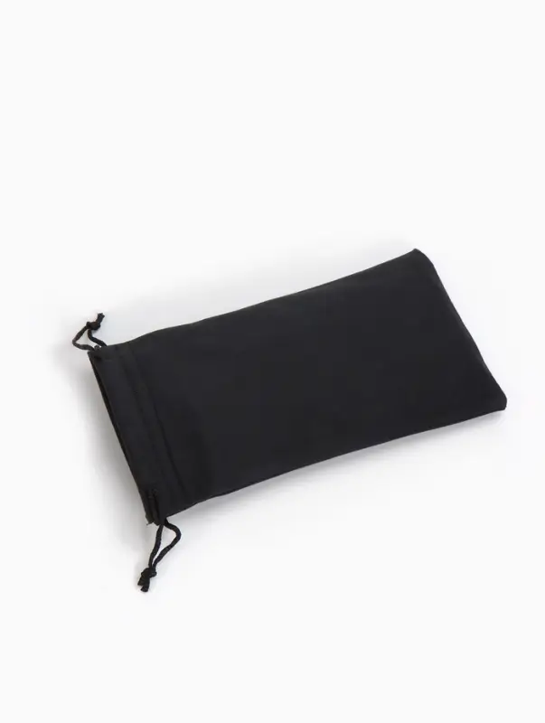 Чехол для очков на затяжке, плотность 230 г/м&sup2;, размер 9.2&times;0.5&times;17.5 см, чёрный